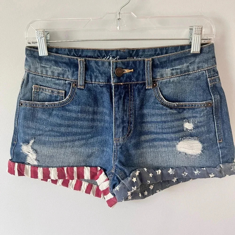 Patriotic Jean Shorts
